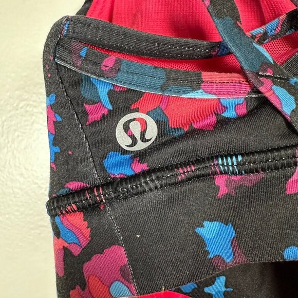 Lululemon Nouveau Limits Tank Top 2 In 1 Sports Bra Strappy Draped Size 4 - Picture 7 of 14